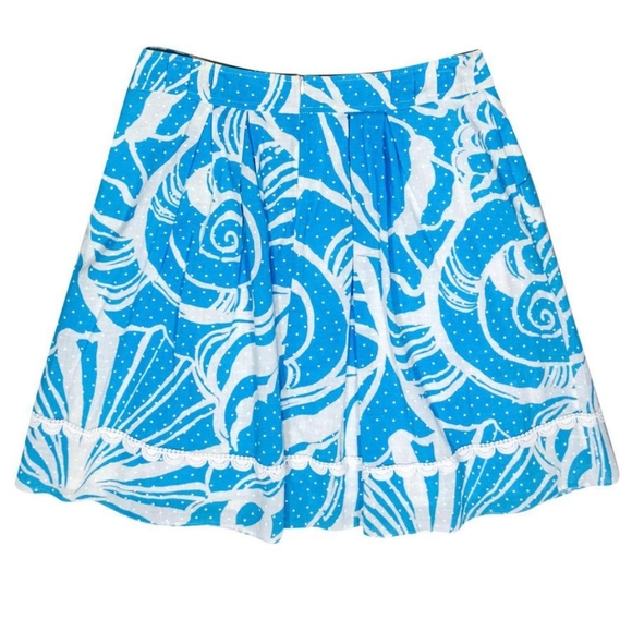 LILLY PULITZER Seaspray Blue King Conch Skirt - Picture 2 of 8